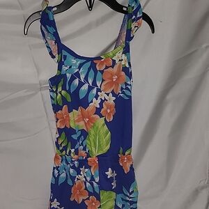 Place Floral Kids Bodysuit in Blue and Orange